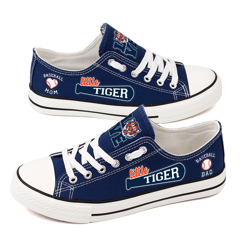 Women's Detroit Tigers Repeat Print Low Top Sneakers 003
